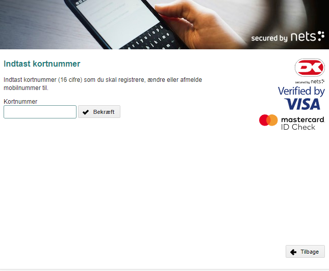 Problemer med betaling med kreditkort? Support